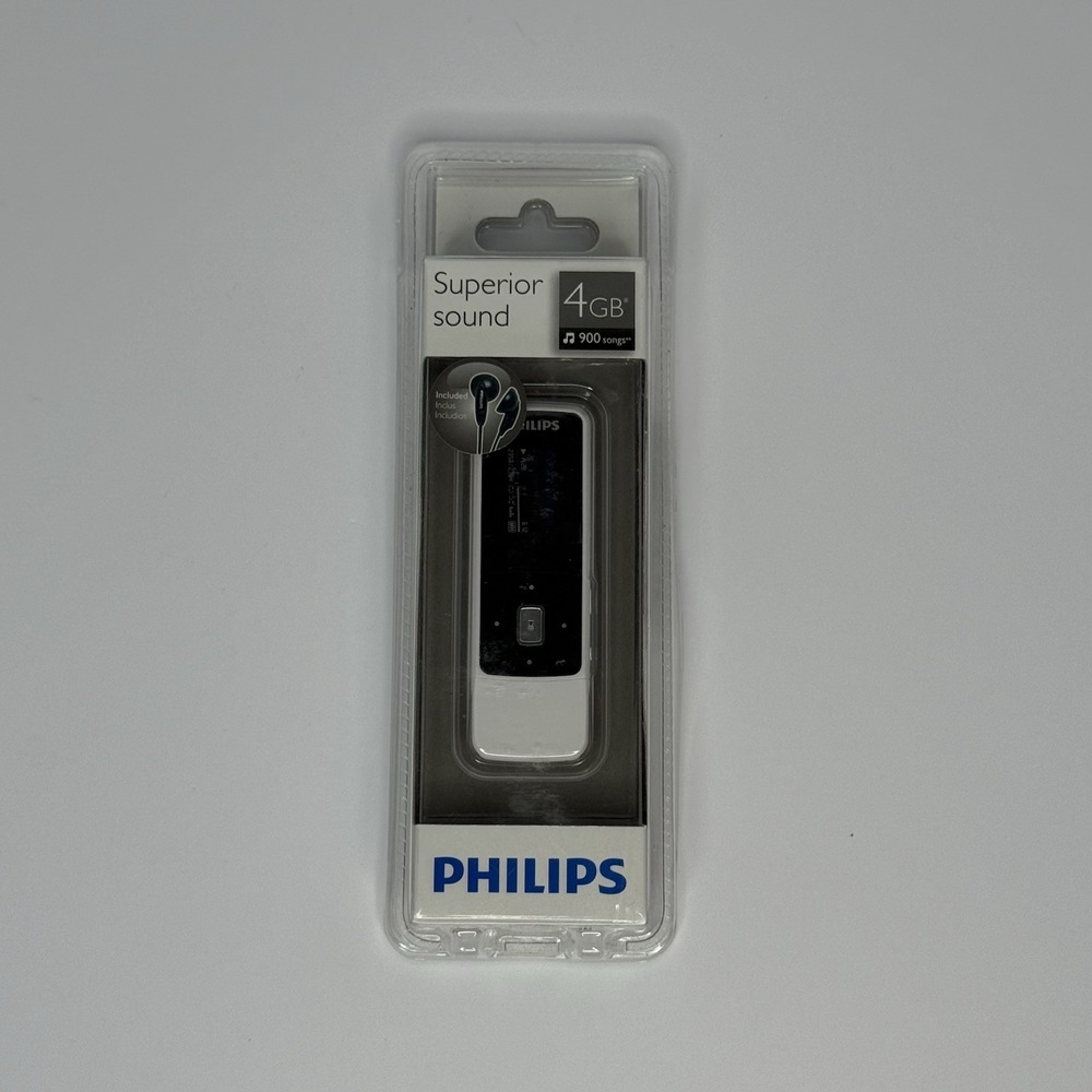 Philips GoGear Mix 4GB MP3 Player USB Thumb Drive Portable Superior Sound Sealed
